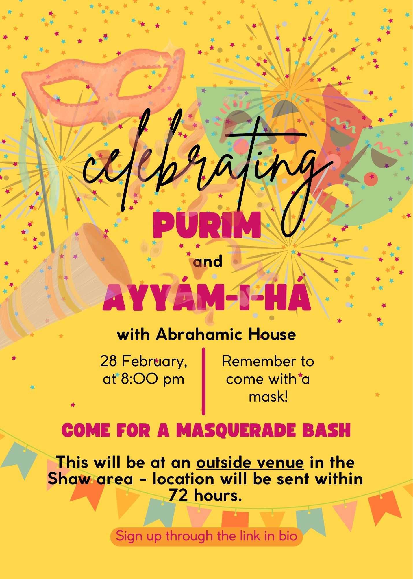 Purim & Ayyám-i-Há Masquerade Ball!